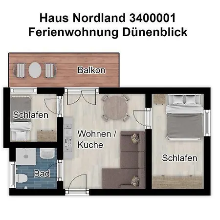 Haus Nordland Duenenblick Juist
