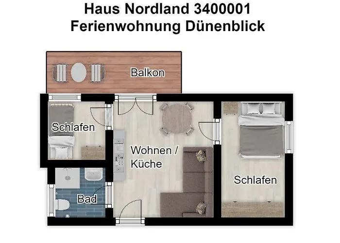 Haus Nordland Duenenblick 于斯德